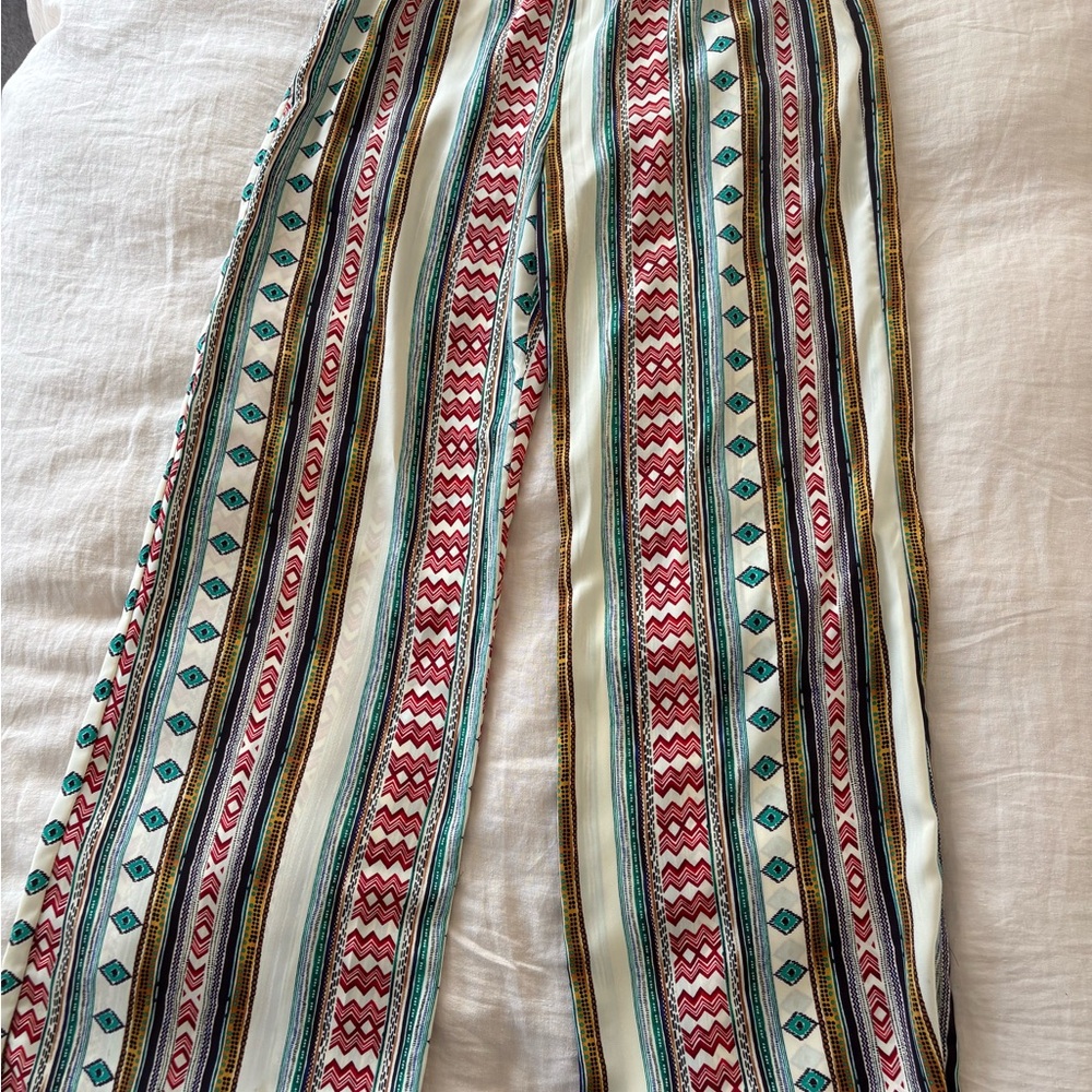 Bohemian Striped Patterned Pants